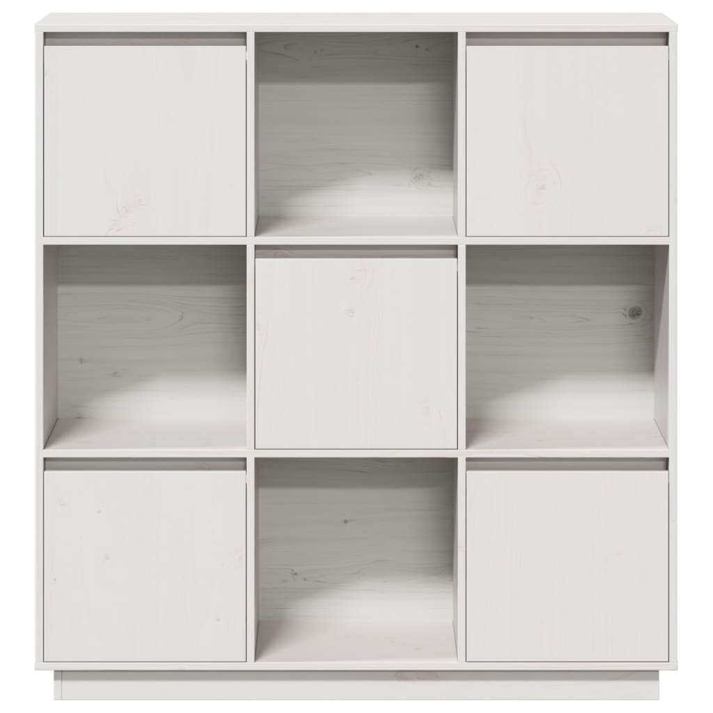 Hoge Kast 110,5X35X117 Cm Massief Grenenhout