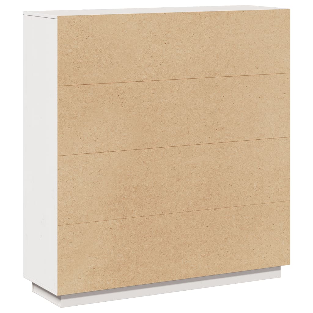 Hoge Kast 110,5X35X117 Cm Massief Grenenhout