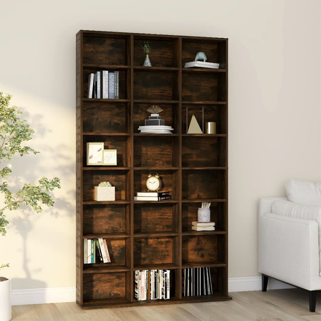 Cd-Kast 102X16X177,5 Cm Bewerkt Hout