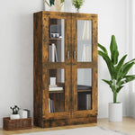 Vitrinekast 82,5X30,5X80 Cm Bewerkt Hout