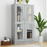 Vitrinekast 82,5X30,5X80 Cm Bewerkt Hout