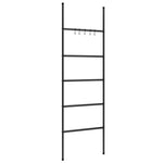 Handdoekenrek Ladder Met 5 Lagen 58X175 Cm Ijzer Zwart
