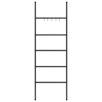 Handdoekenrek Ladder Met 5 Lagen 58X175 Cm Ijzer Zwart