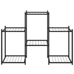 Bloemenstandaard 83X25X60 Cm Ijzer Zwart