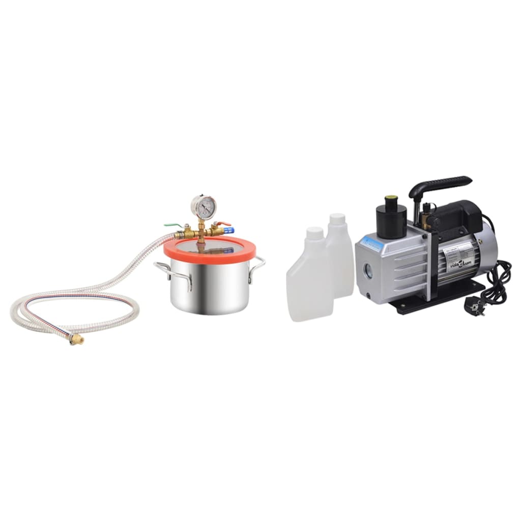 Vacuümkamer Met 2-Traps Pomp 5,5 L