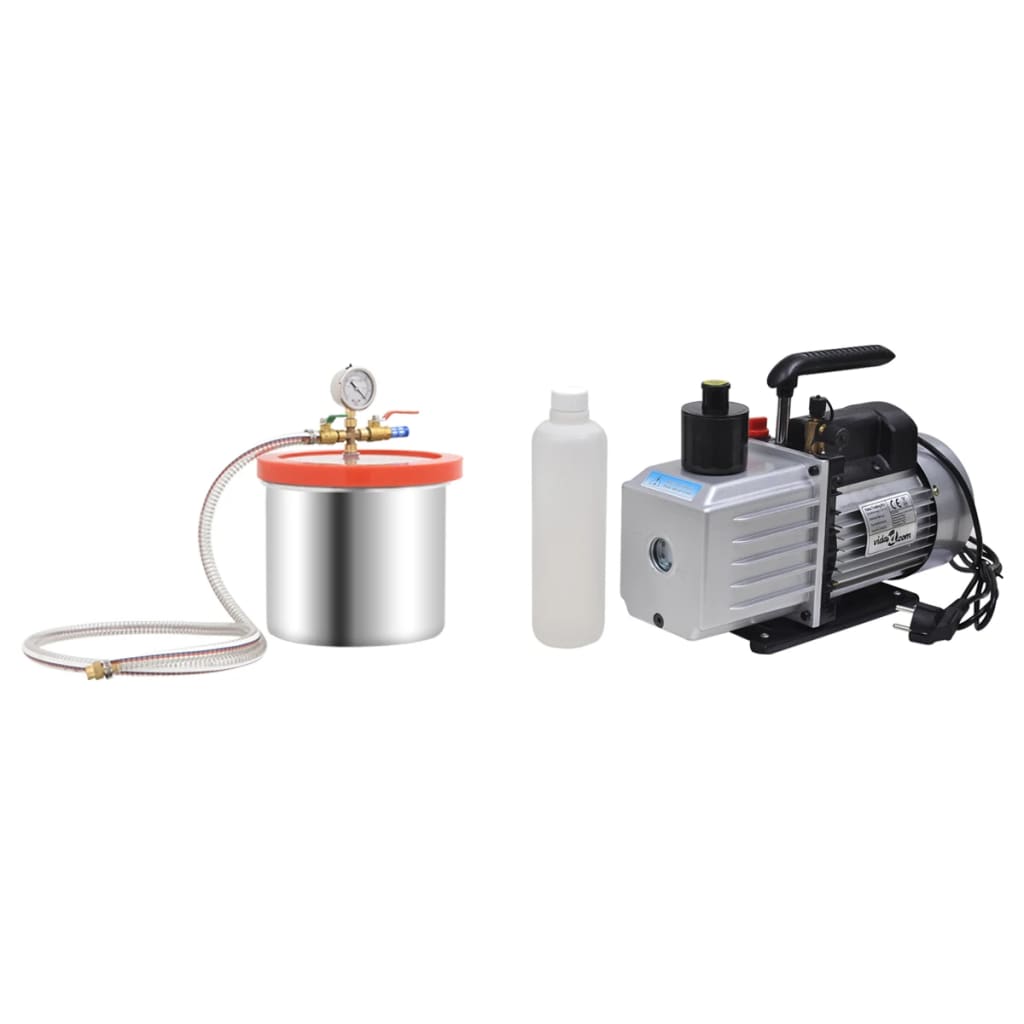 Vacuümkamer Met 2-Traps Pomp 3,7 L
