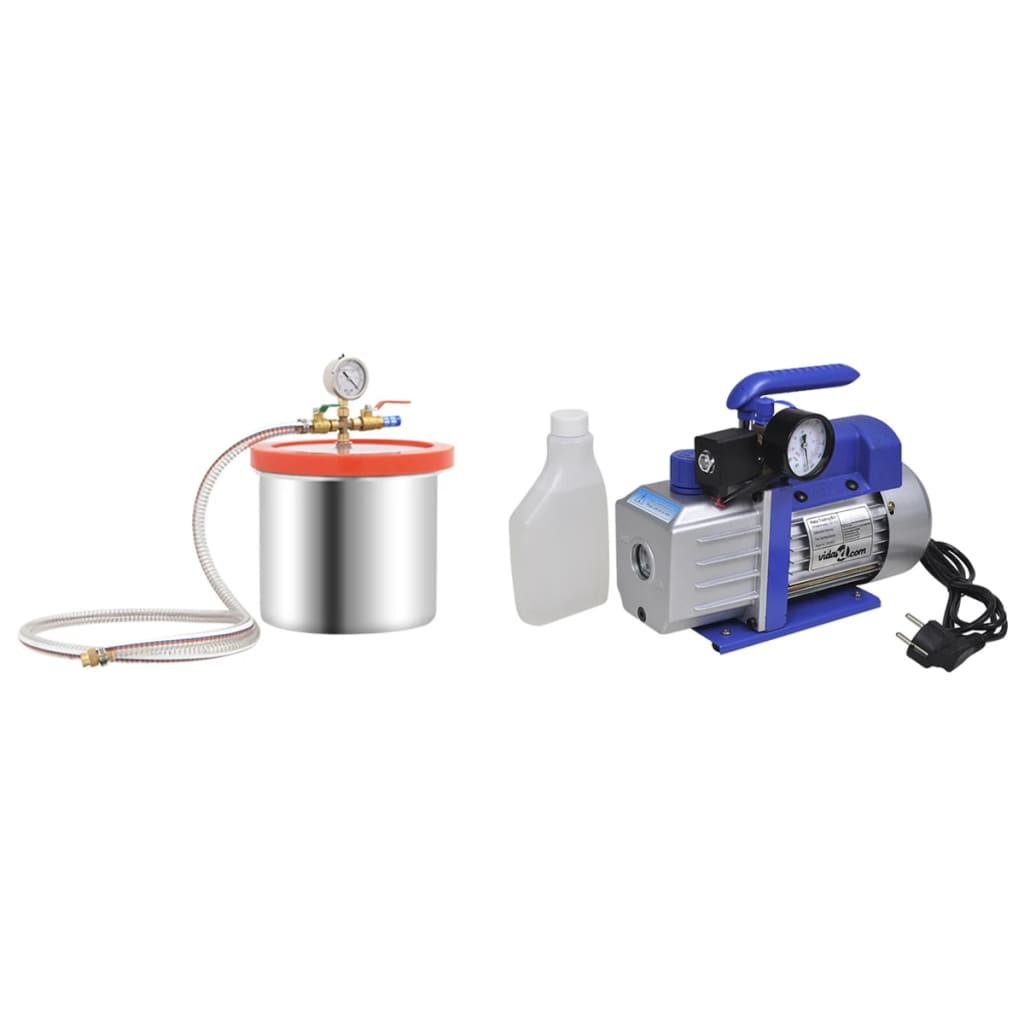 Vacuümkamer Met 1-Traps Pomp 3,7 L