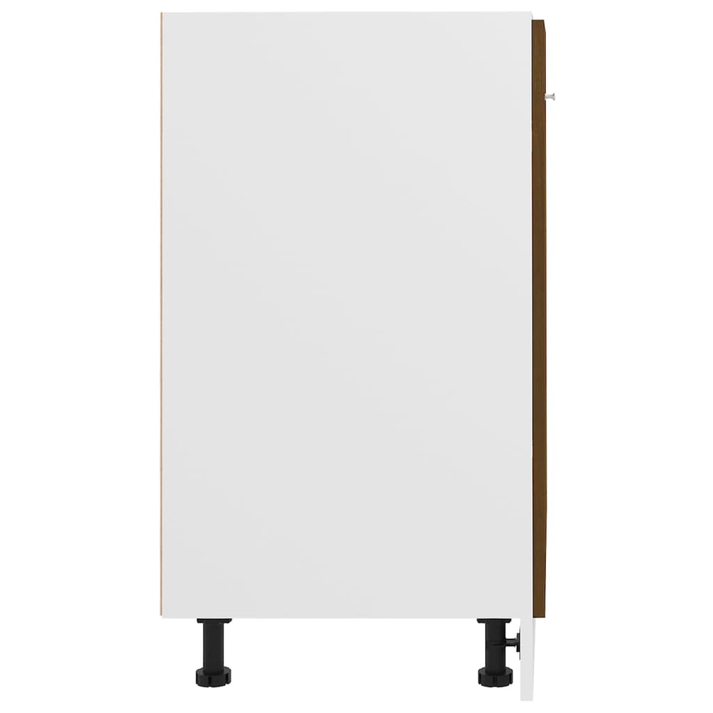 60X46X81,5 Cm Bewerkt Hout Bruin Eikenkleur