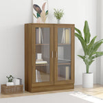 Vitrinekast 82,5X30,5X80 Cm Bewerkt Hout