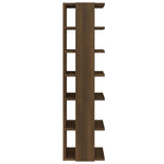 Schoenenrekken 27,5X27X102 Cm Bewerkt Hout Bruineiken