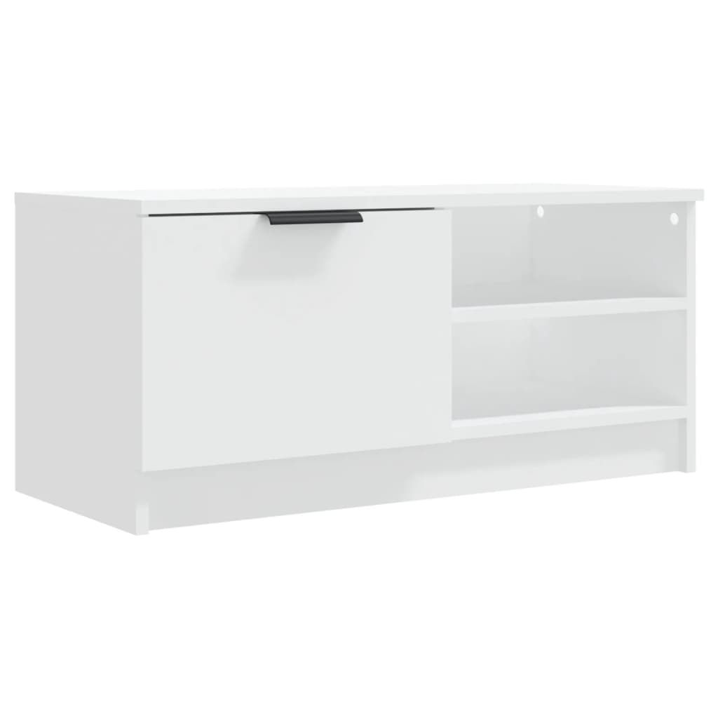 Tv-Meubel 80X35X36,5 Cm Bewerkt Hout