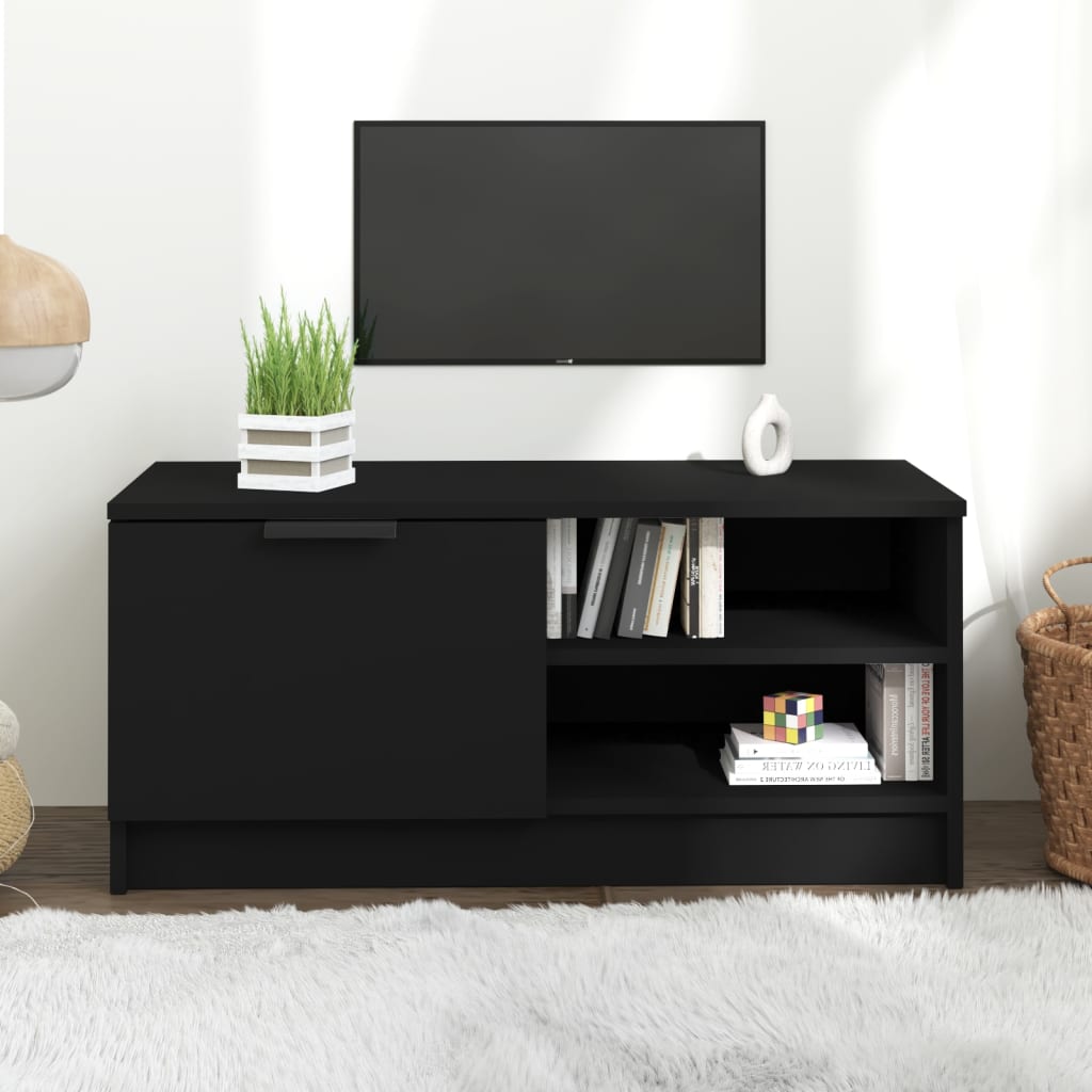 Tv-Meubel 80X35X36,5 Cm Bewerkt Hout