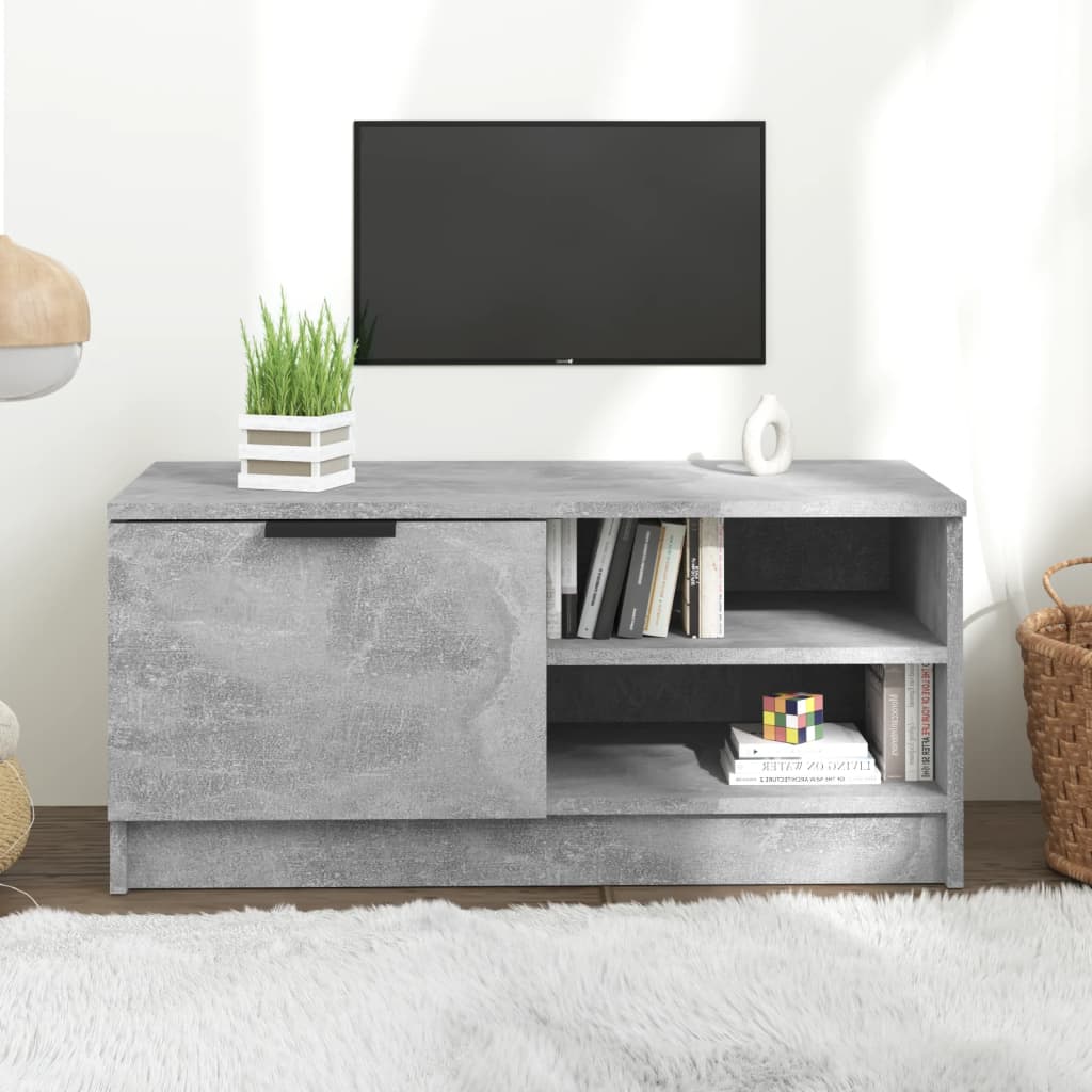 Tv-Meubel 80X35X36,5 Cm Bewerkt Hout