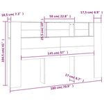 Hoofdbordkast 180X18,5X104,5 Cm