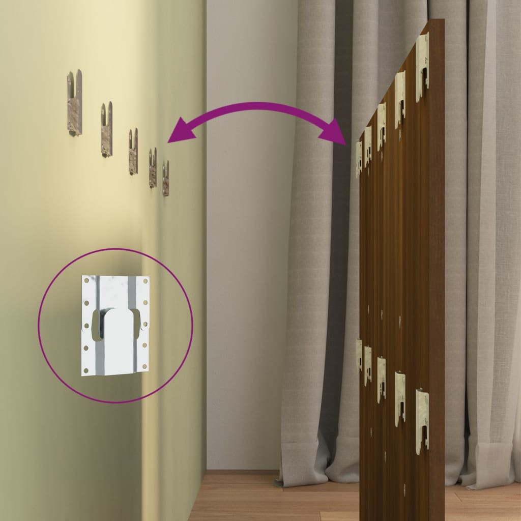 Hoofdbord 120X1,5X80 Cm Bewerkt Hout