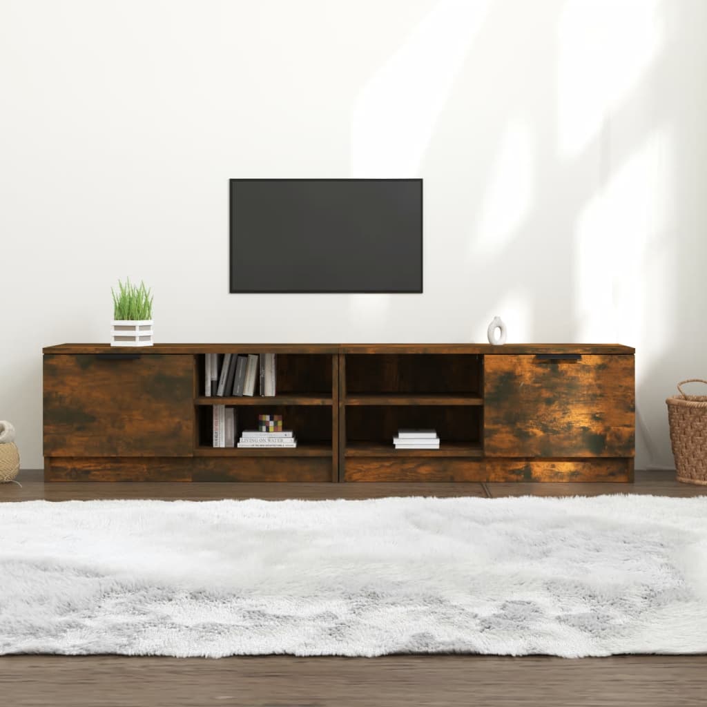 Tv-Meubel 80X35X36,5 Cm Bewerkt Hout