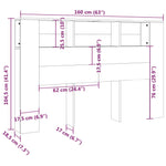 Hoofdbordkast 160X18,5X104,5 Cm