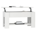 Salontafel 101X49X52 Cm Bewerkt Hout