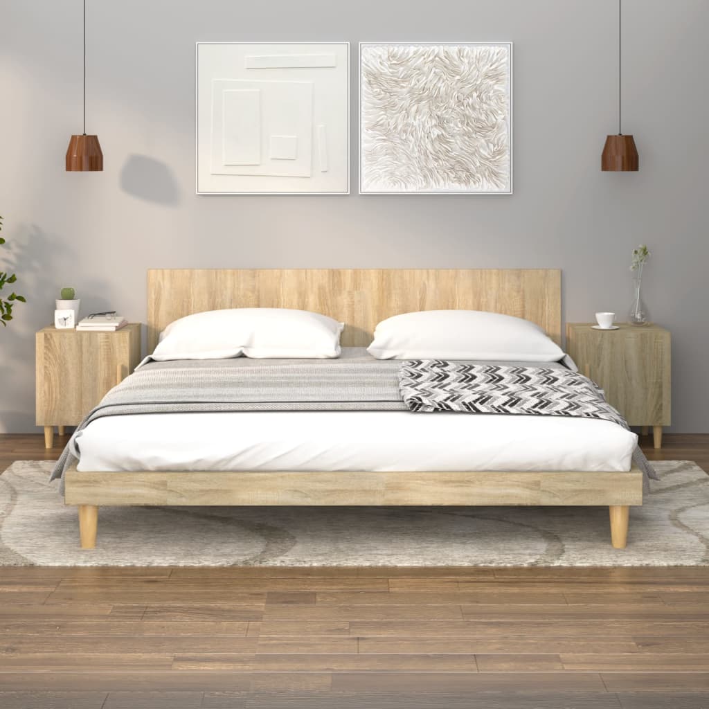 Nachtkastjes Bewerkt Hout