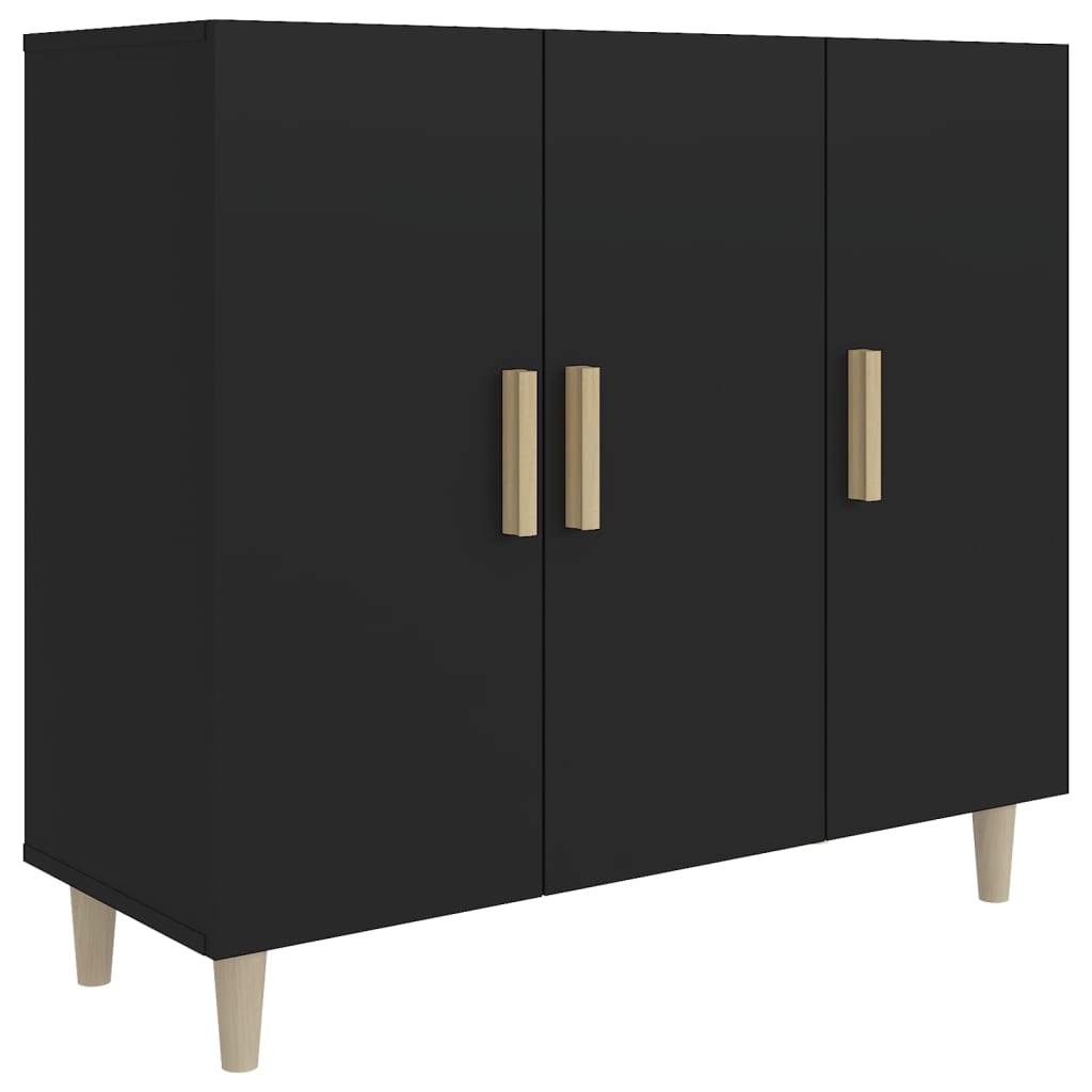 Dressoir 90X34X80 Cm Bewerkt Hout