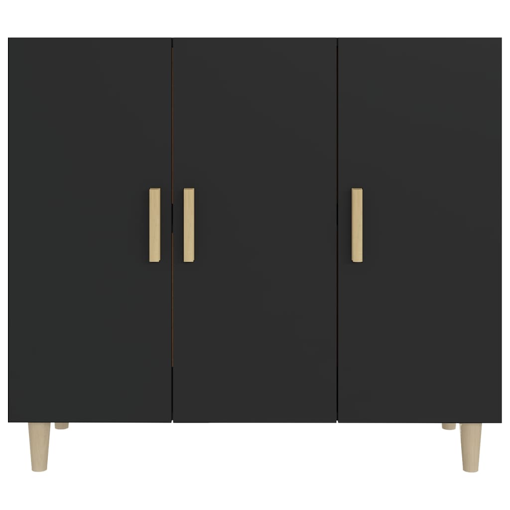 Dressoir 90X34X80 Cm Bewerkt Hout