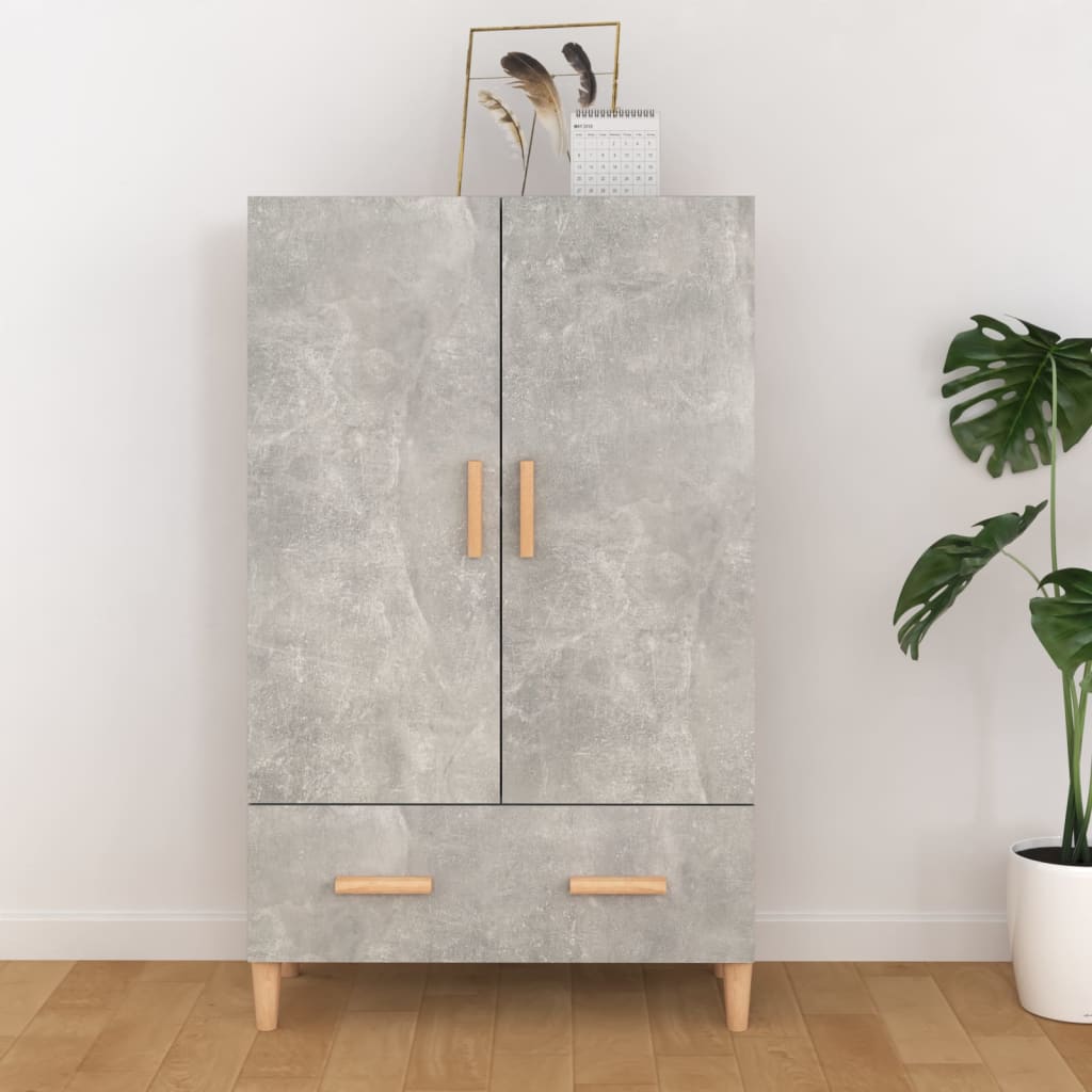 Hoge Kast 70X31X115 Cm Bewerkt Hout
