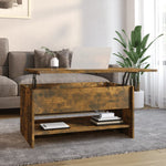 Salontafel 80X50X40 Cm Bewerkt Hout