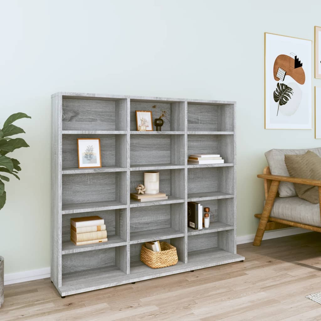 Cd-Kast 102X16X177,5 Cm Bewerkt Hout