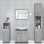 Badkamerkast 30X30X183,5 Cm Bewerkt Hout