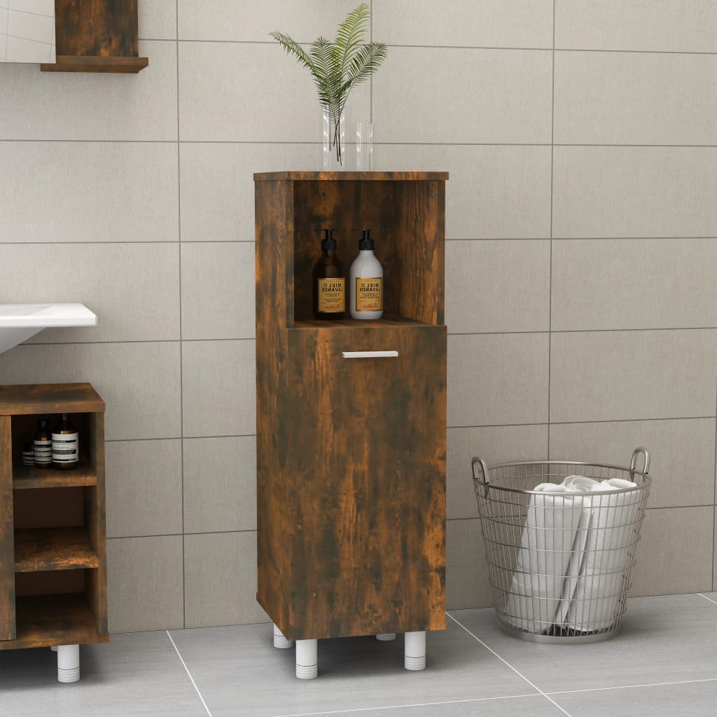 Badkamerkast 30X30X95 Cm Bewerkt Hout