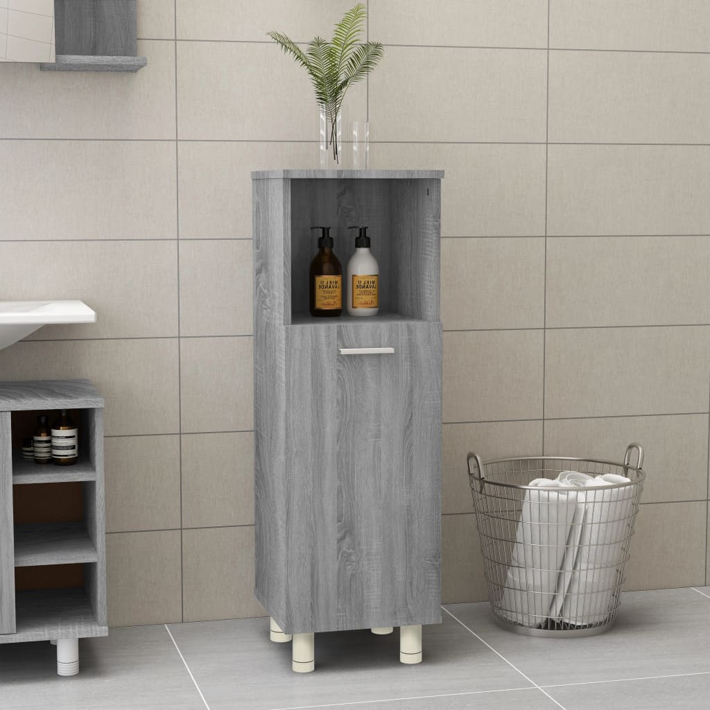 Badkamerkast 30X30X95 Cm Bewerkt Hout