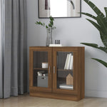 Vitrinekast 82,5X30,5X80 Cm Bewerkt Hout