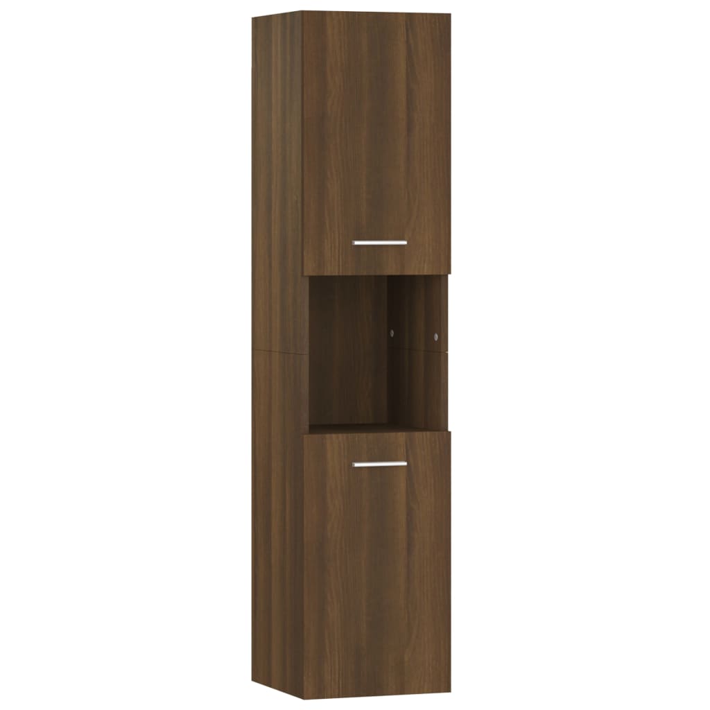 Badkamerkast 30X30X130 Cm Bewerkt Hout