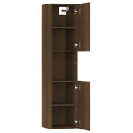 Badkamerkast 30X30X130 Cm Bewerkt Hout