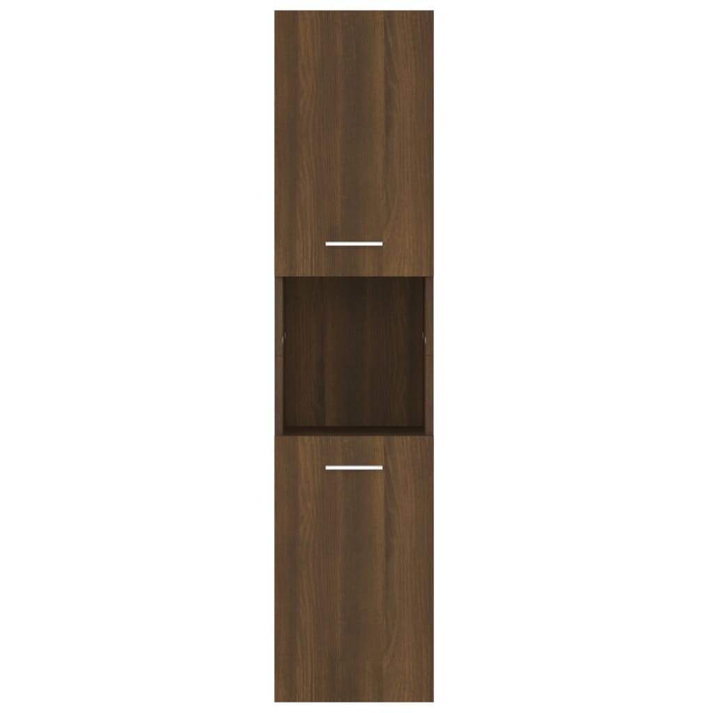 Badkamerkast 30X30X130 Cm Bewerkt Hout