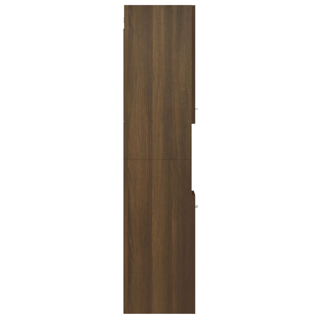 Badkamerkast 30X30X130 Cm Bewerkt Hout