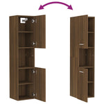 Badkamerkast 30X30X130 Cm Bewerkt Hout