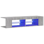 Tv-Meubel Met Led-Verlichting 135X39X30 Cm Eiken