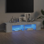 Tv-Meubel Met Led-Verlichting 135X39X30 Cm Eiken