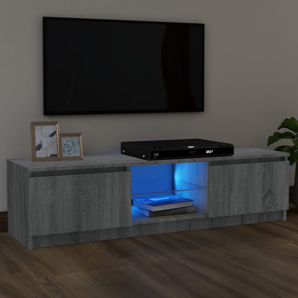 Tv-Meubel Met Led-Verlichting 120X30X35,5 Cm