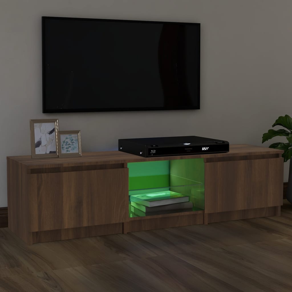 Tv-Meubel Met Led-Verlichting 140X40X35,5 Cm