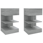 Nachtkastjes 40X35X65 Cm Bewerkt Hout Eiken