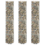 Gabion Plantenbakken 3 St Rond Verhoogd Ø30X50 Cm Staal