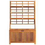 Opbergbox Met Latwerk 99X50X160 Cm Massief Acaciahout