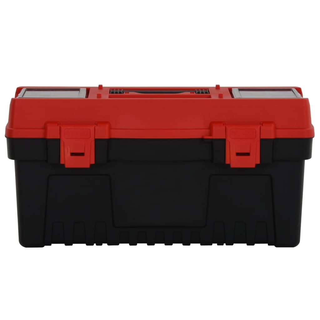 2 St Gereedschapskisten Polypropeen Zwart En Rood