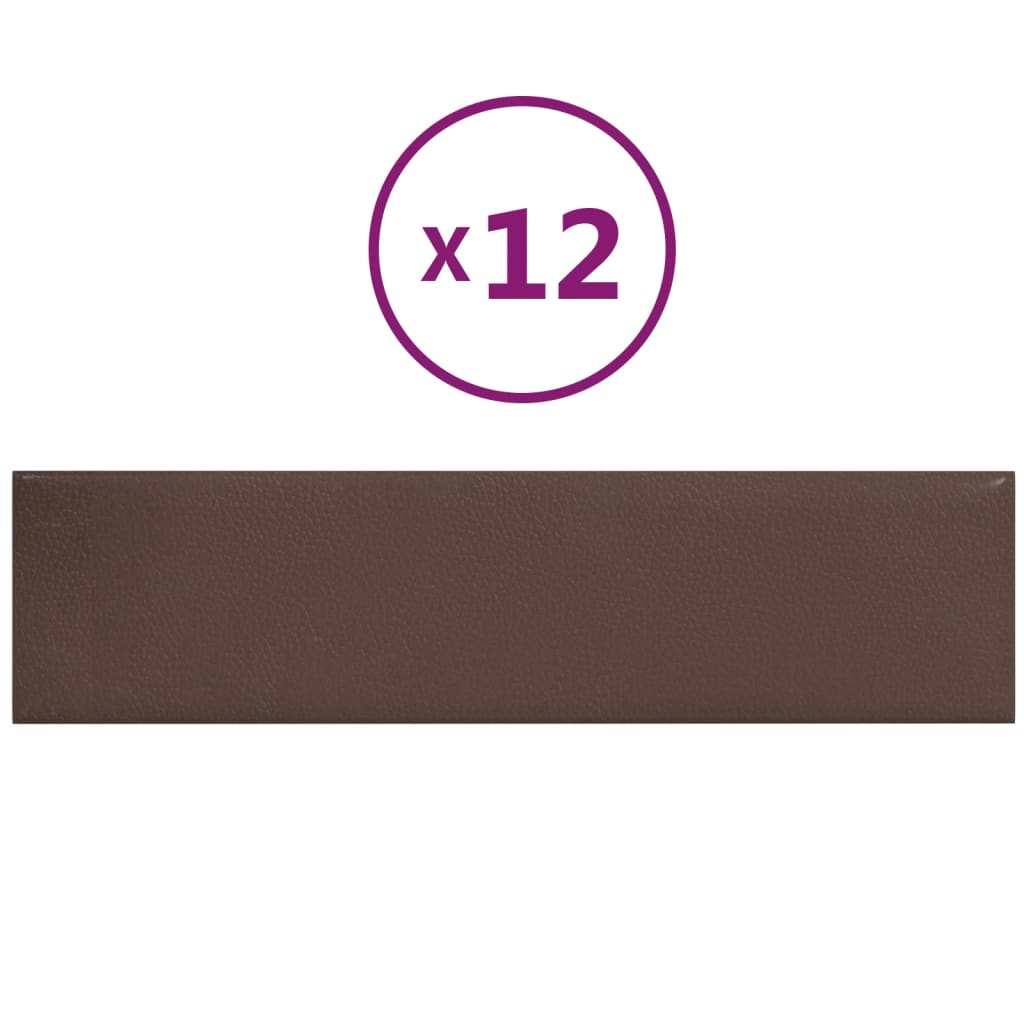 Wandpanelen 1,08 M² Kunstleer Bruin