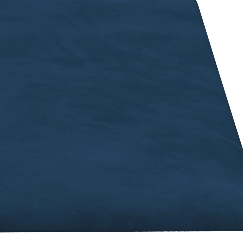 Wandpanelen 1,08 M² Fluweel Blauw