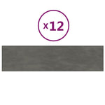 Wandpanelen 1,08 M² Fluweel Donkergrijs