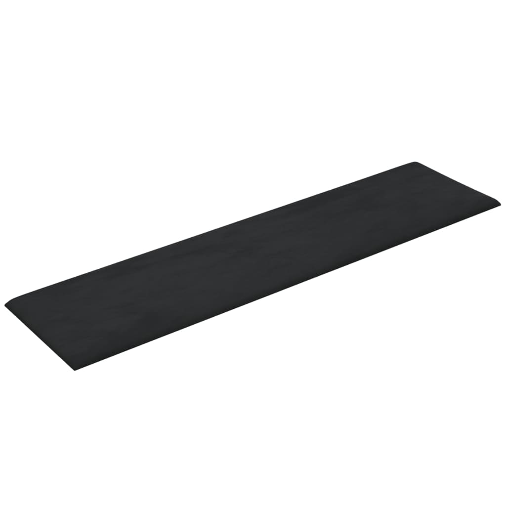 Wandpanelen 1,08 M² Fluweel Zwart
