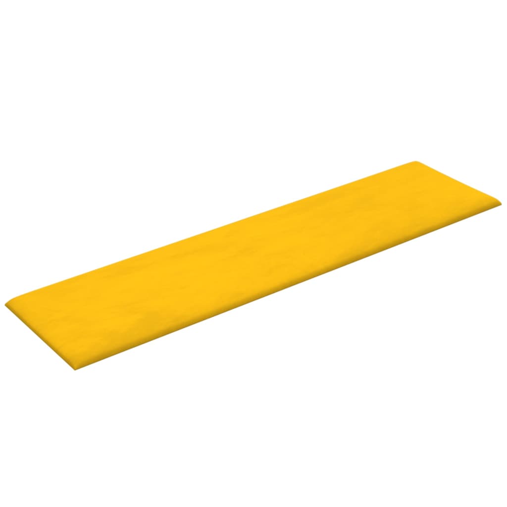 Wandpanelen 1,08 M² Fluweel Geel